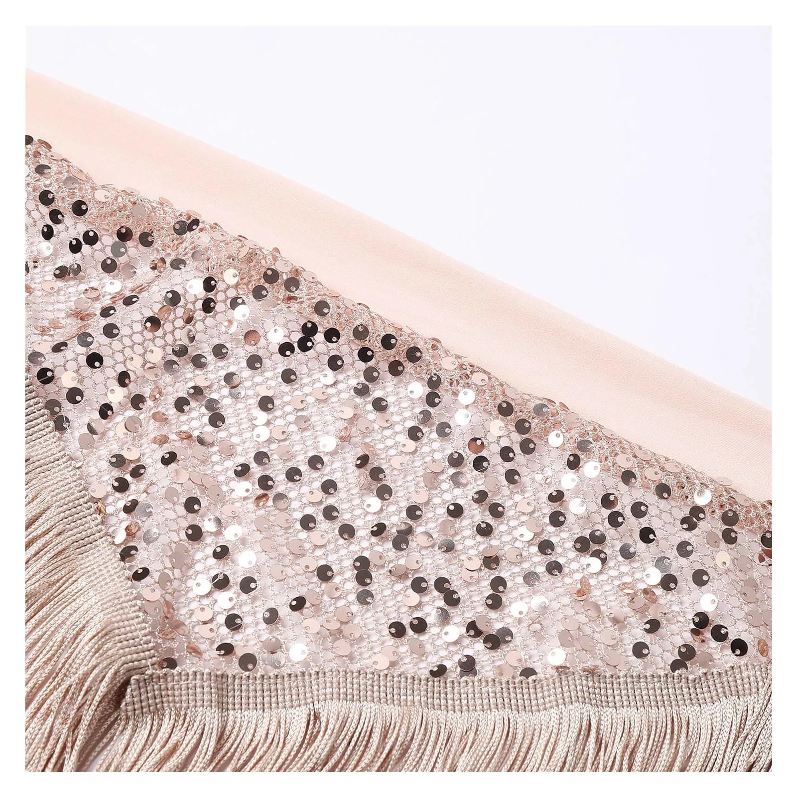 Falda de Lentejuelas for Mujer para Fiestas Y Banquetes | Bufanda de cadera con borlas, faldas brillantes, faja en la cintura con flecos, disfraz de rendimiento