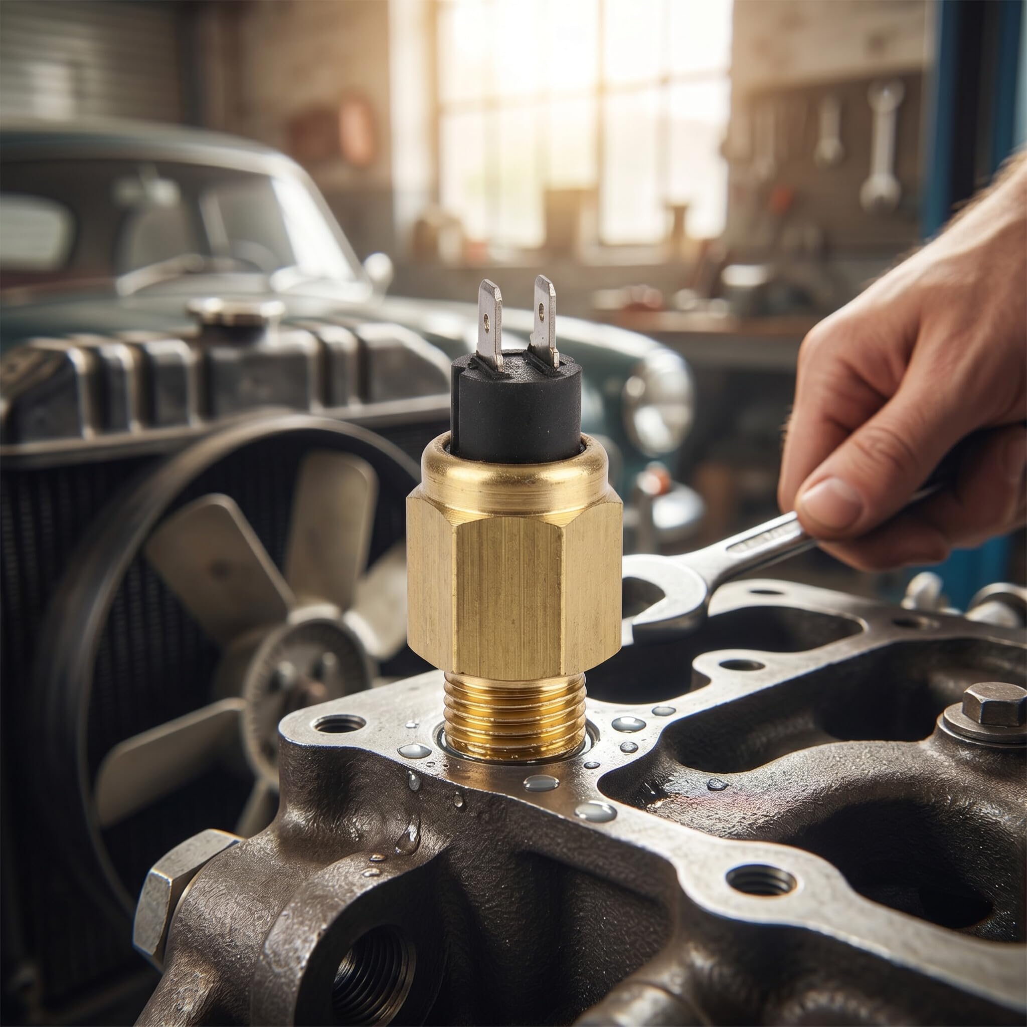 Sensore di Temperatura M14×1,5 per Acqua Motore Accessori 6-24V Sensore Chiave per Motori