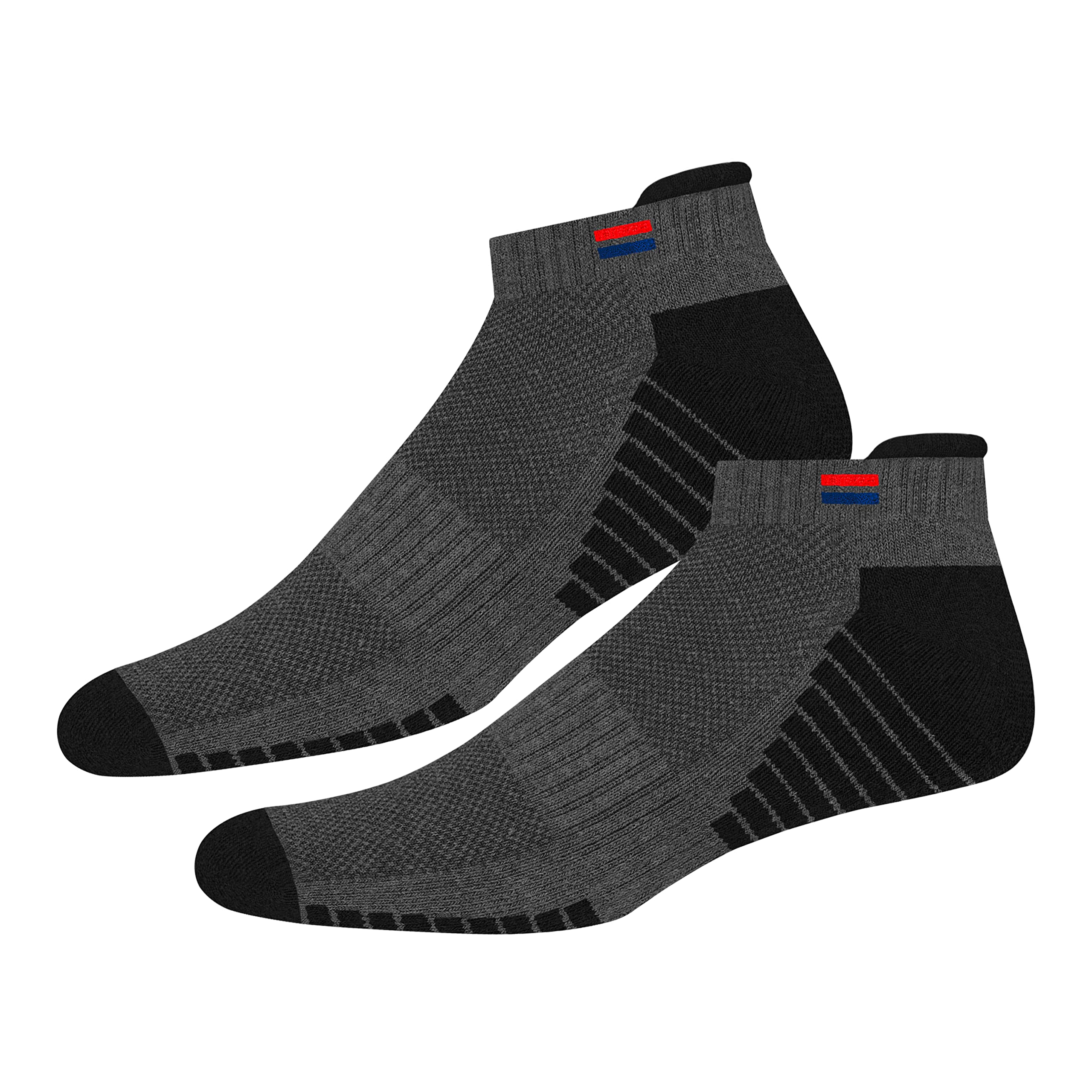 NAVYSPORT Chaussettes de Sport Basses Homme Coton Coussin Coussin - Lot de 6 Paires Chaussettes Courtes Femme