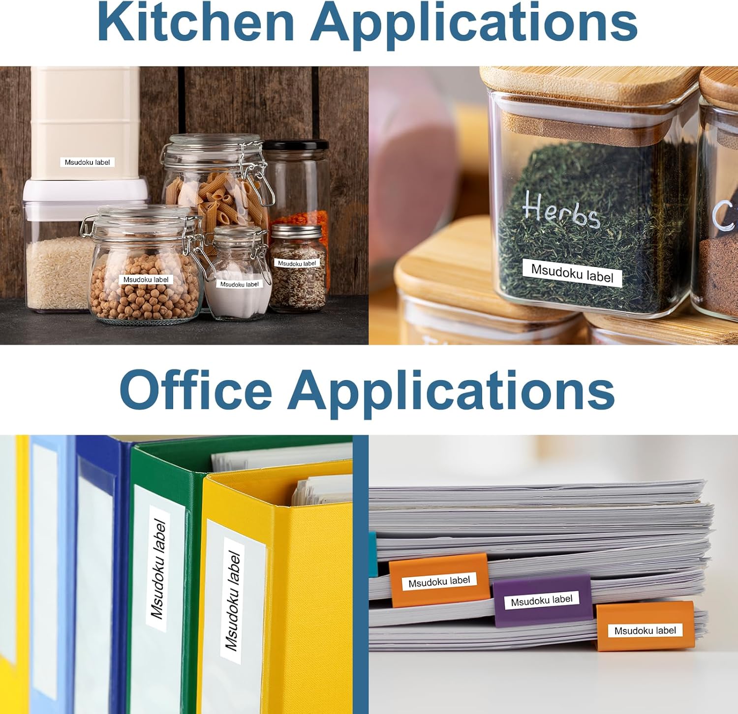 Clear Label Maker Tape Compatible for Dymo Label Maker Refills Clear Transparent 16952 S0721530 Letra Tag Refills 12mm x 4m for Letra Tag LT-100H LT-100T Plus LT-110T QX50 2000 XR, 9 Pack - Image 5