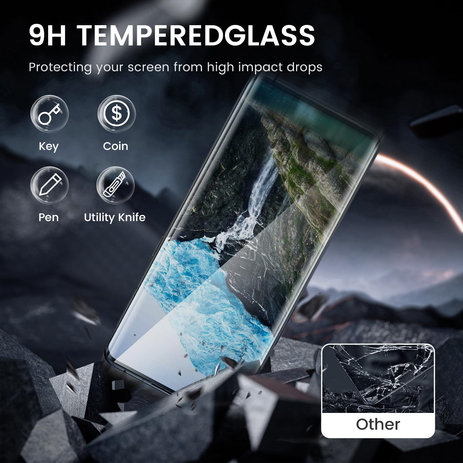 Fyqzio [3 2 Pezzi Vetro Temperato Compatibile Con Oppo Reno7 4G E - Foto 12