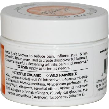 Kuumba Made Joint Support Herbal Salve, Comforting Botanical Balm with Arnica, Ginger & Essential Oils, 1 Oz