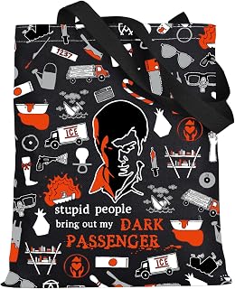 Crime Blood Tote Bag Murder TV Show Fans Gift Stupid People Bring Out My Dark Passenger Hand Bag Crime TV Show Merch