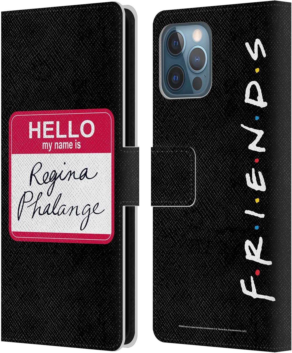 Head Case Designs Officially Licensed Friends TV Show Regina Phalange Key Art Leather Wallet Case Compatible with Apple iPhone 12 Pro Max