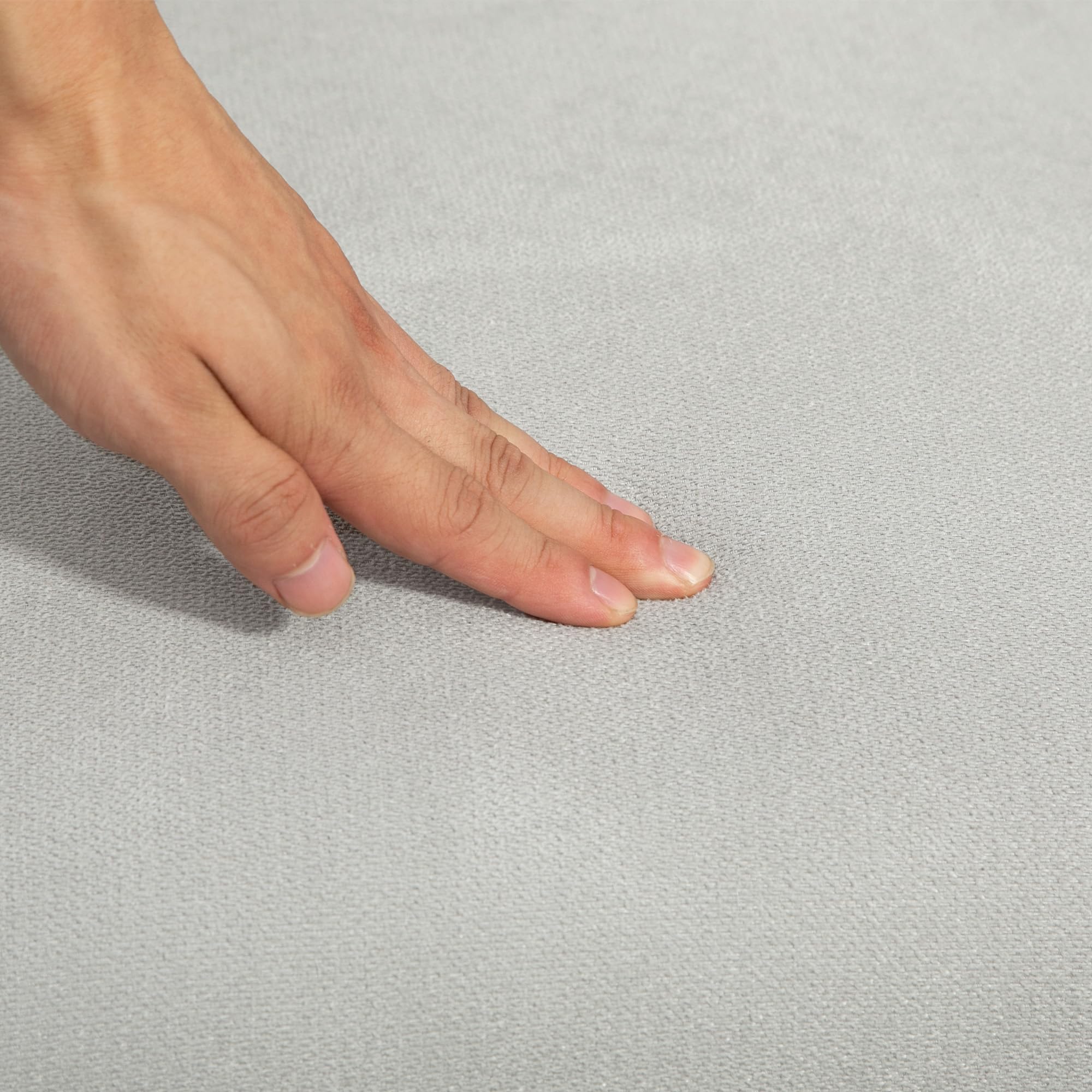 HOMCOM Mecedora Tapizada en Lino Silla Mecedora con Patas de Madera de Caucho y Reposabrazos Mecedora para Lactancia Carga 150 kg para Dormitorio Salón Gris