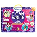 I Can Write Disney Princess - Reusable Preschool Learning Activities, Handwriting Aids, Back to School Supplies, Classroom Valentine’s Day Gift for Students, Kids, Toddlers Ages 3, 4, 5, 6