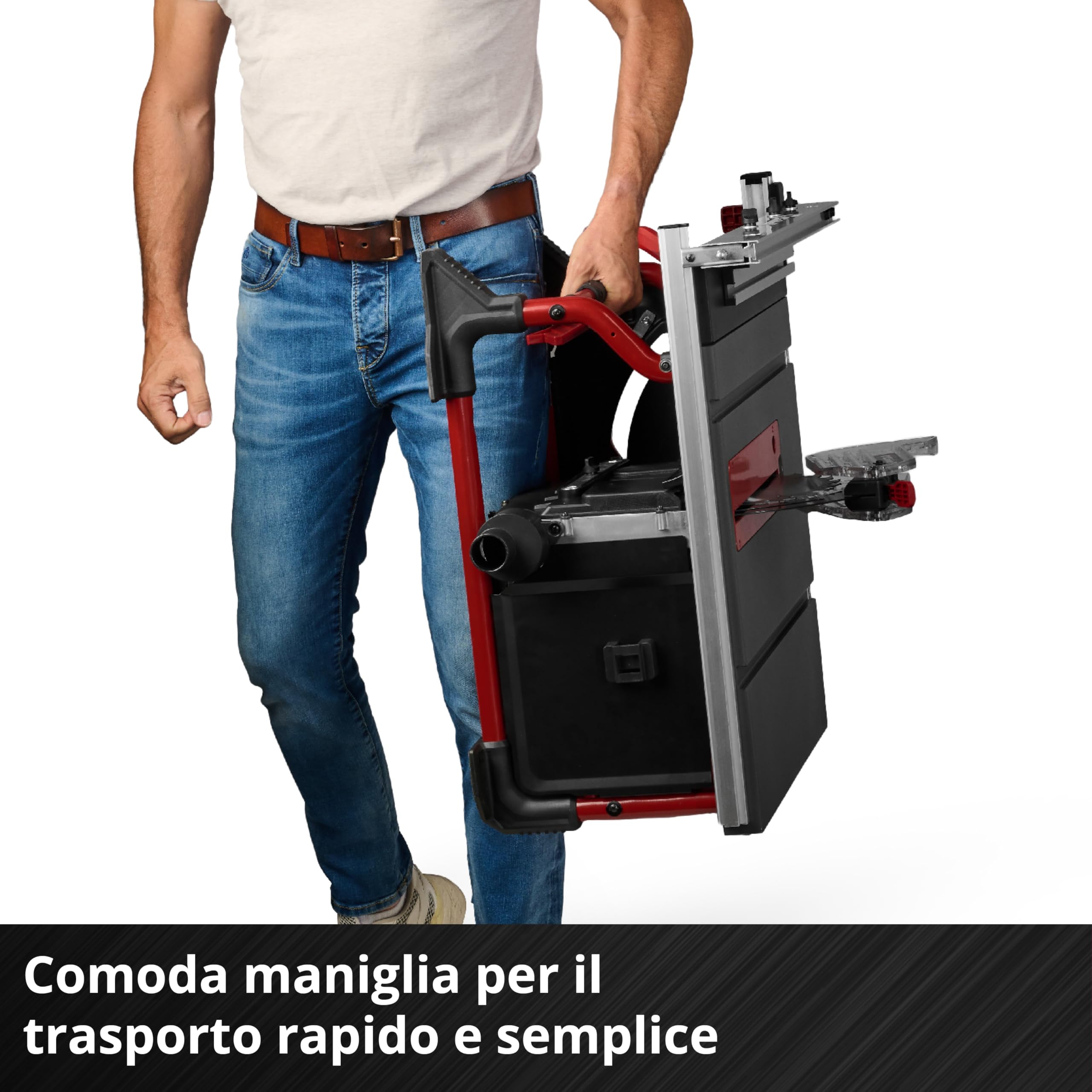 Einhell Sega circolare da banco a batteria TE-TS 36/10 T Li-Solo Power X-Change (36 V, Ø 254 mm, altezza di taglio 89 mm, inclinazione lama 45°, incl. 1 lama + spintore, batteria non inclusa)