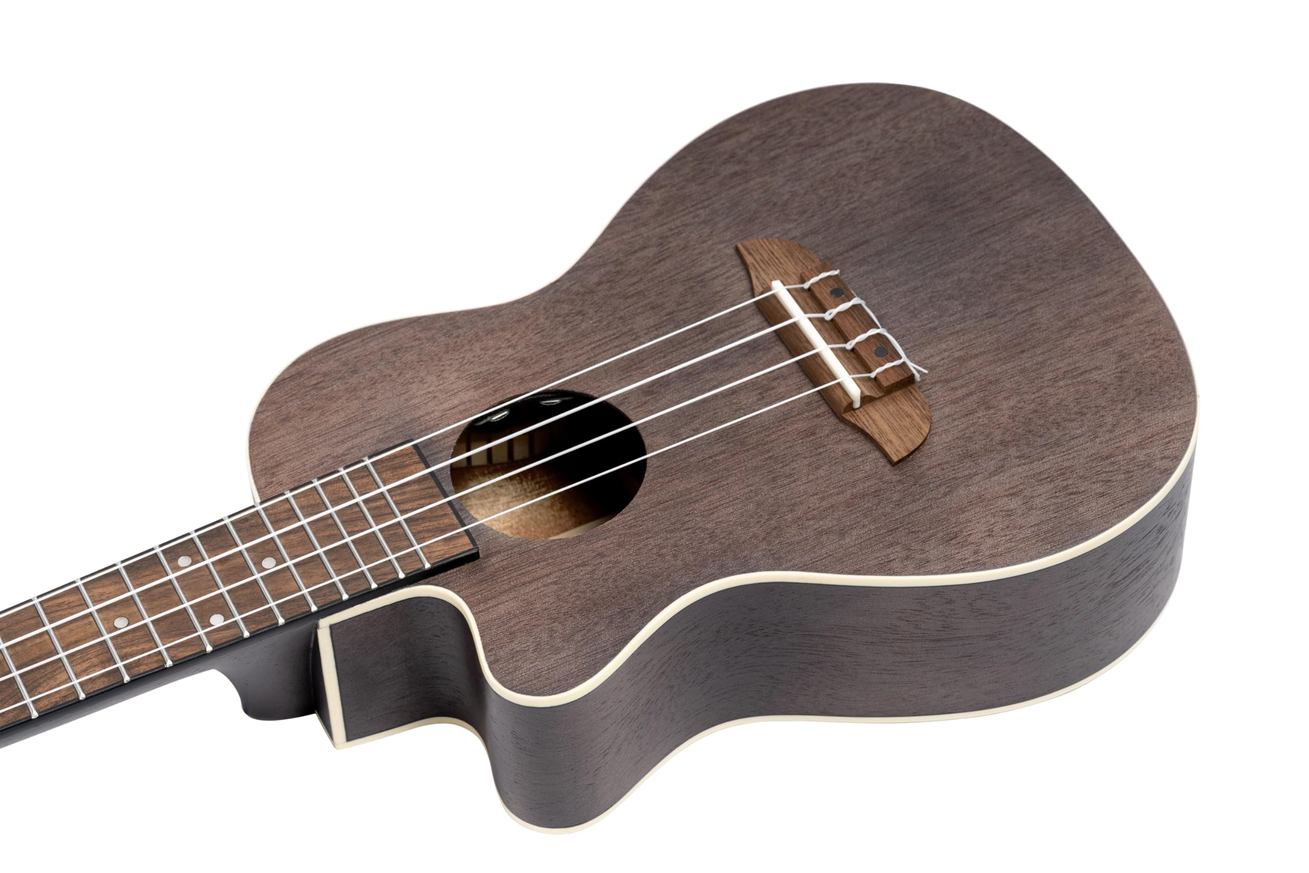 Ortega Guitars Ukelele Concierto electroacústico - zurdo - Earth Series - Okoumé/ Caoba (RUCOAL-CE-L)