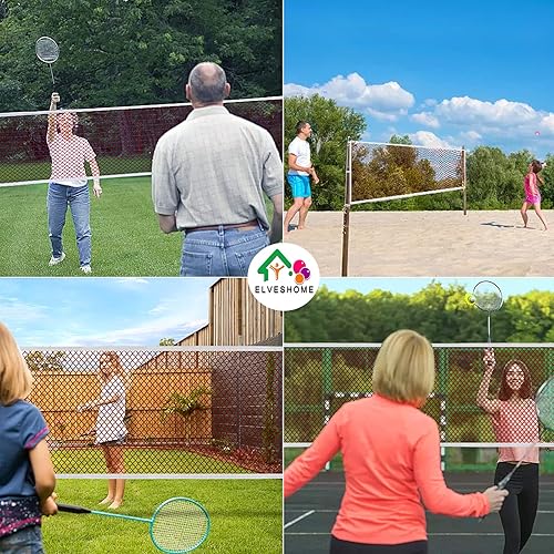 Miniatura 6 de Badminton Net Professional, Badminton Net for Backyard, Portable Badminton Net with Bag, Volleyball Badminton Net Outdoor, Badminton Net Replacement