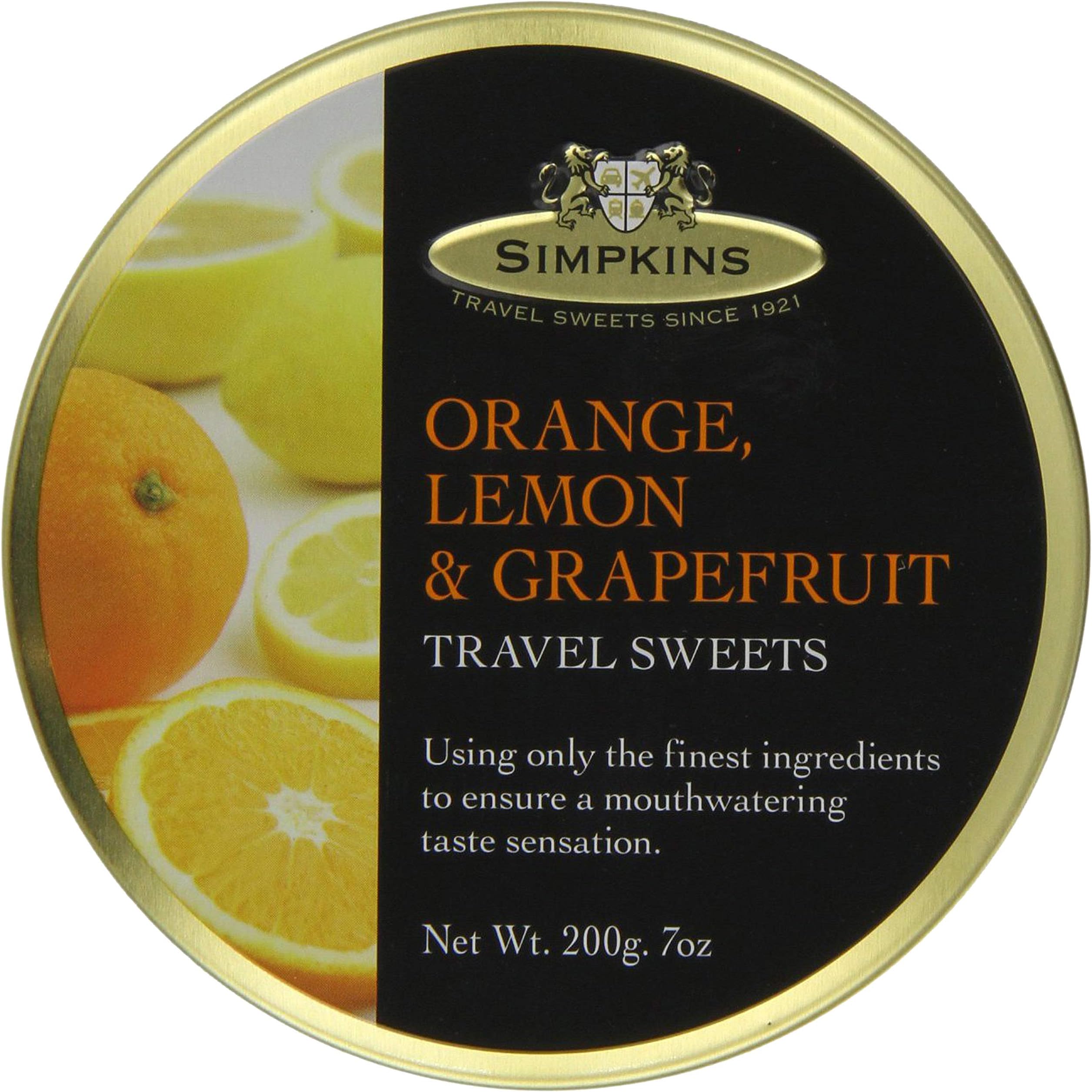 SimpkinsOrange, Lemon and Grapefruit Drops 200 g (Pack of 6)