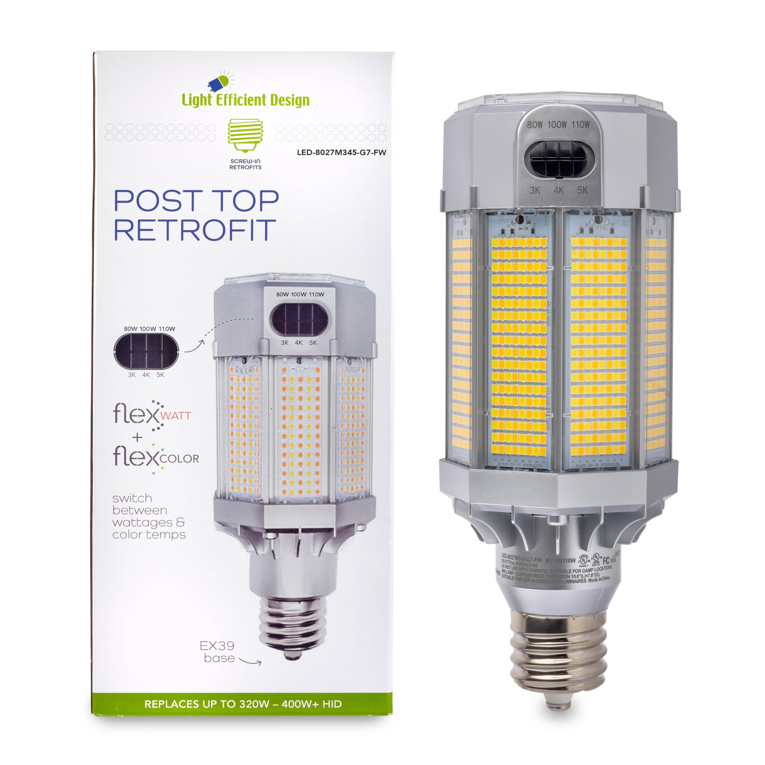 OMIX 92968
JR500系東海道・山陽新幹線「さよなら・のぞみ」セット Light Efficient Design LED-8027M345-G7-FW LED Post Light Top