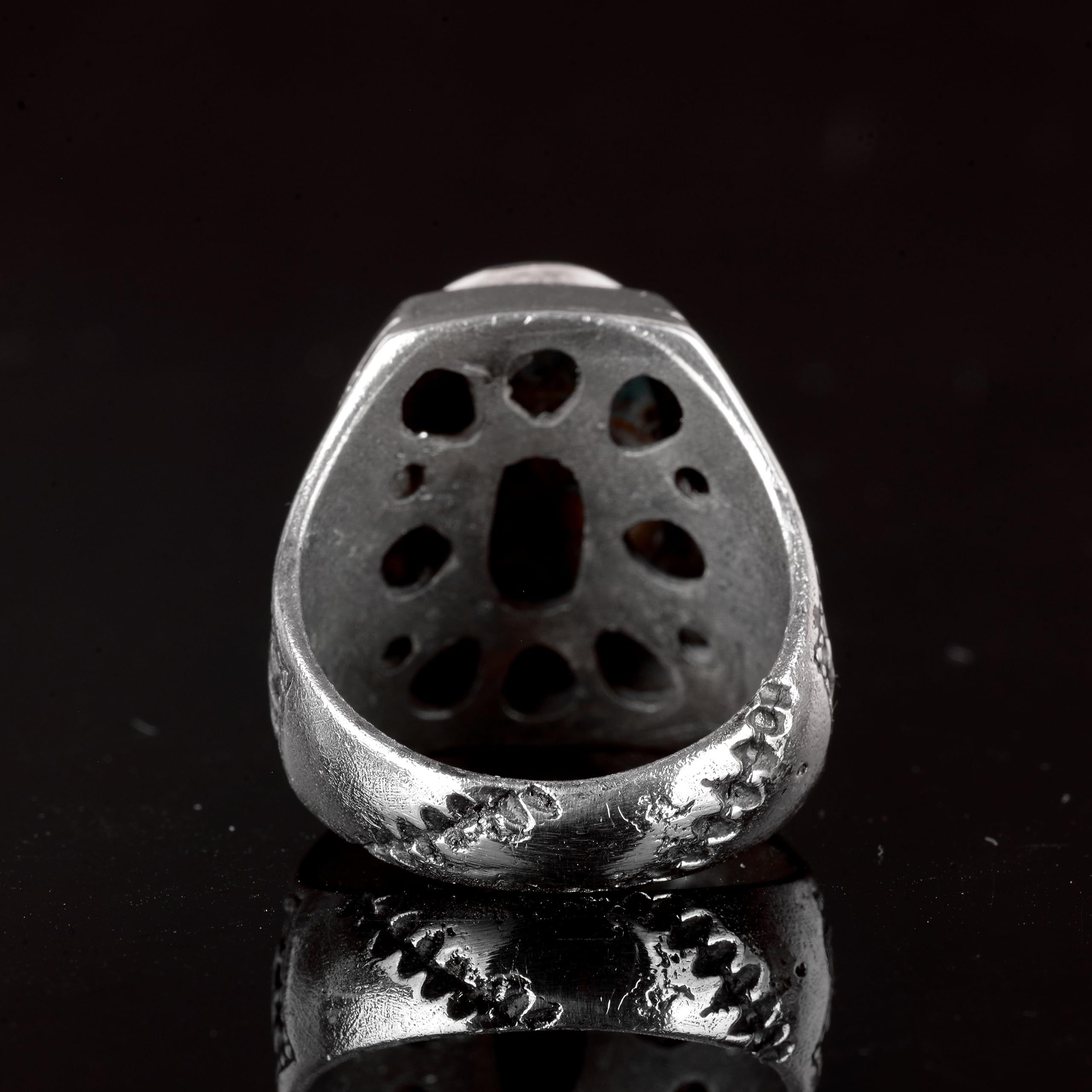 Anillo de plata de ley 925 para hombre, piedra preciosa turquesa natural, hecho a mano