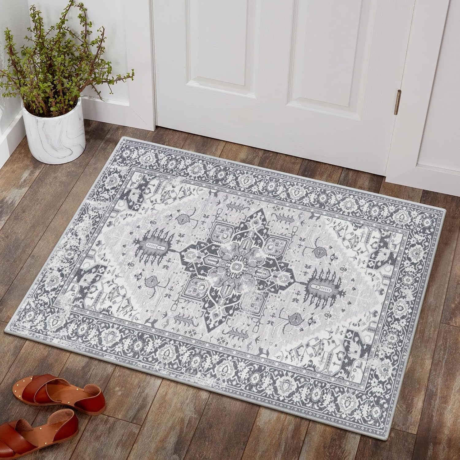 Lahome Boho Door Rugs for Entryway Indoor 2x3 Washable