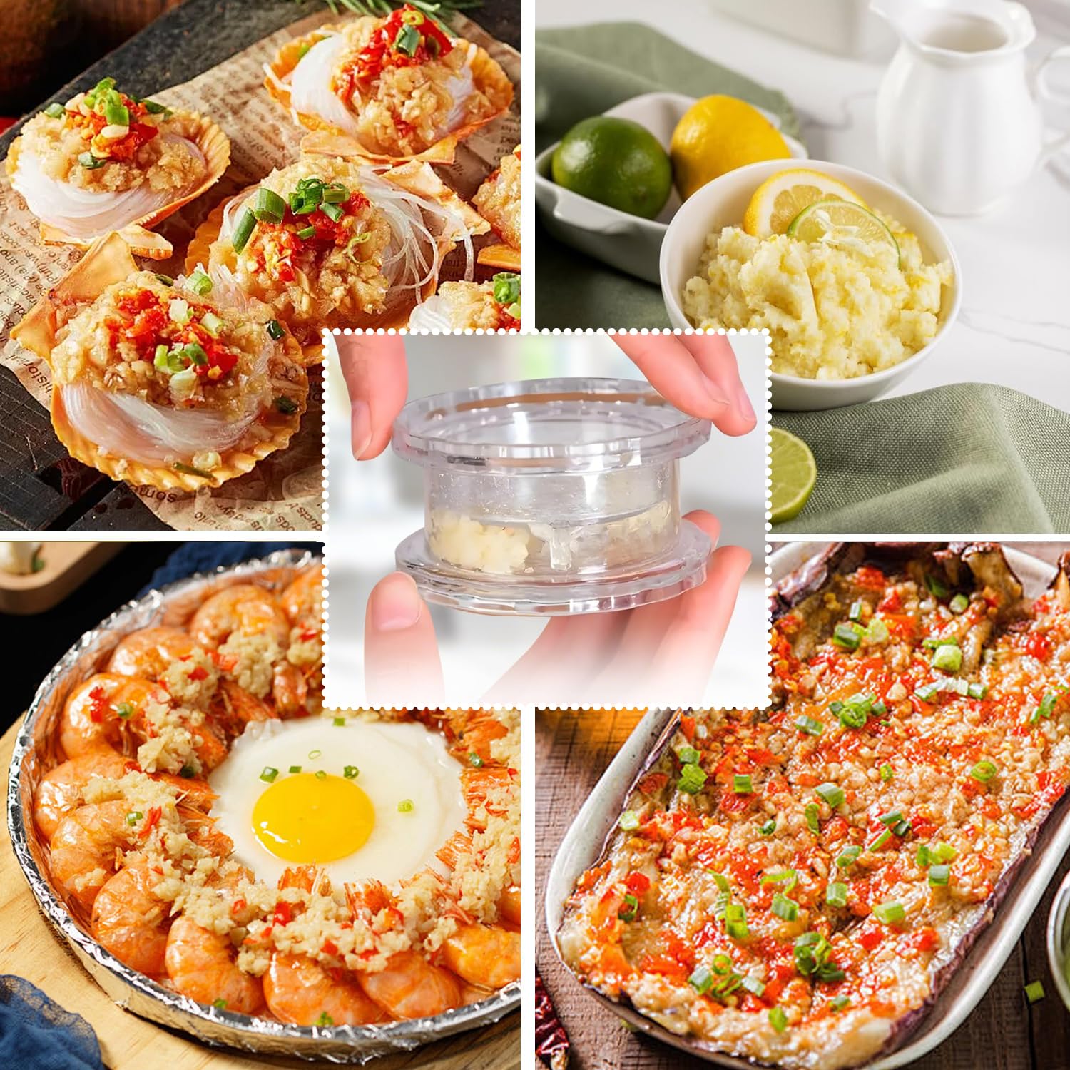 Ajo Grinder Roller Knoblauchschäler Garlic Twister Silikon Knoblauch Peeler Knoblauchpresse, Garlic Press für Eltern, Freunde, Männer und Frauen, Kochliebhaber