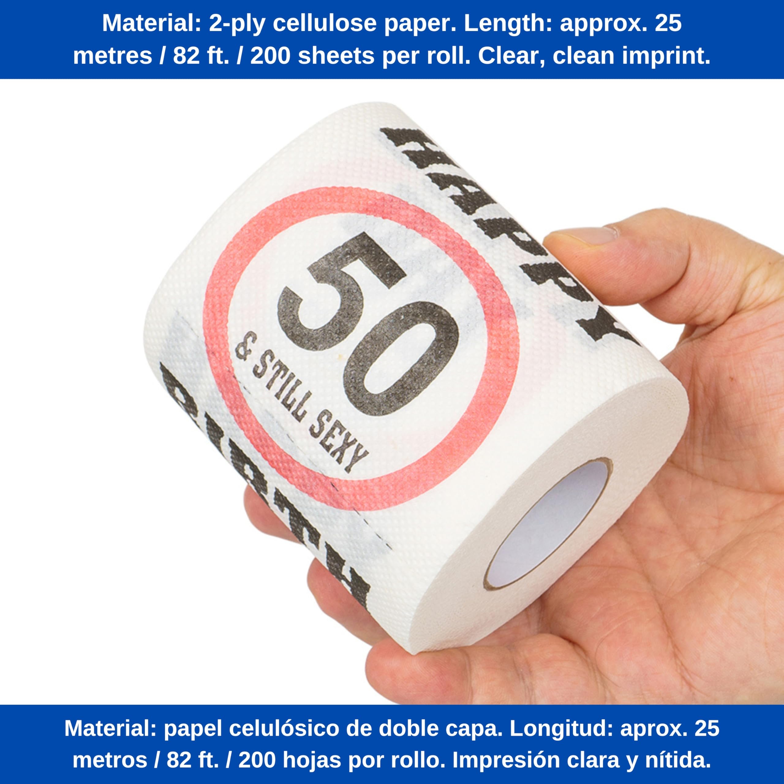 Rotolo Di Carta Igienica DIVIETO Divertente - Foto 10