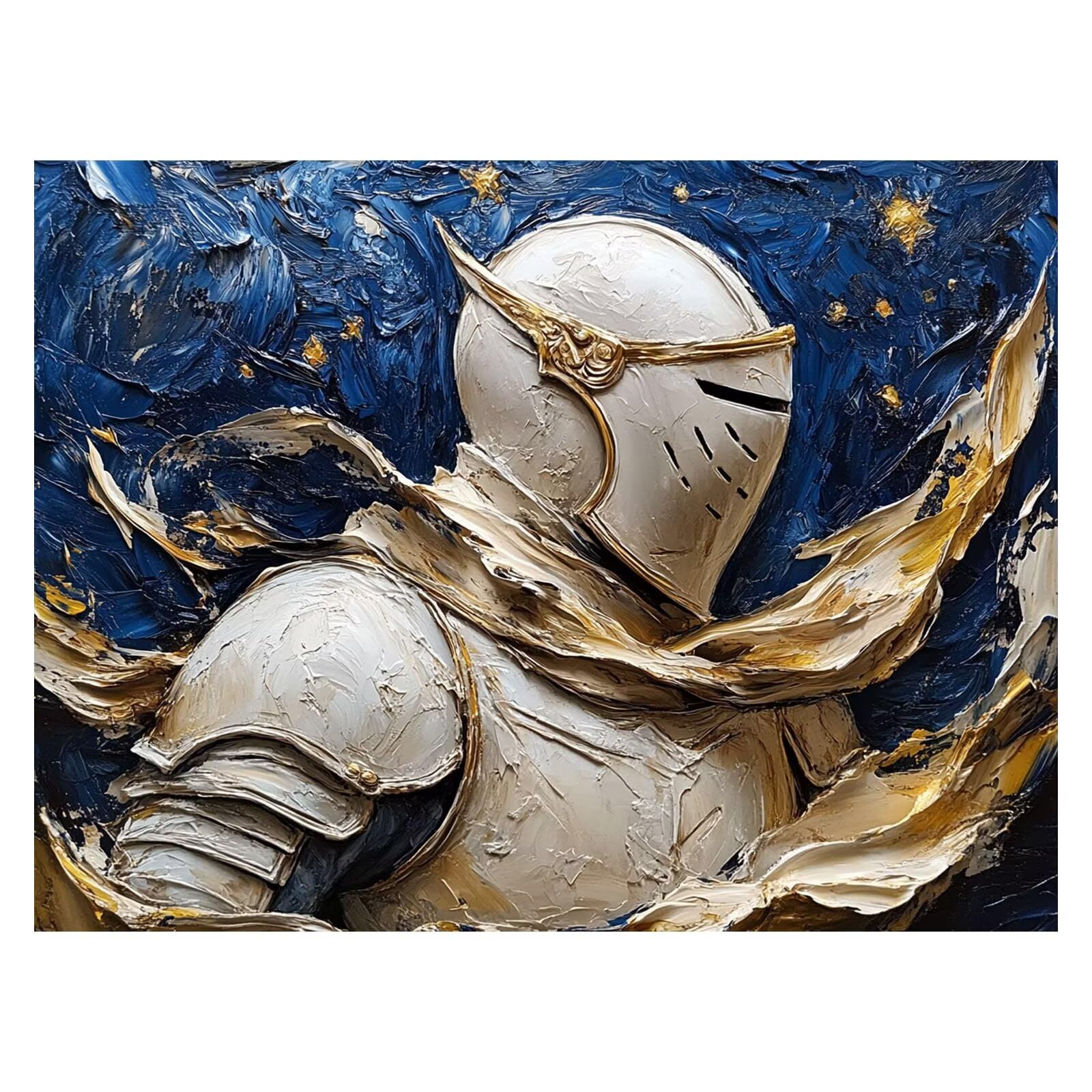 Malowanie według numerów dorosłych Rycerz płótno 100 x 135 cm ZSHS-0833