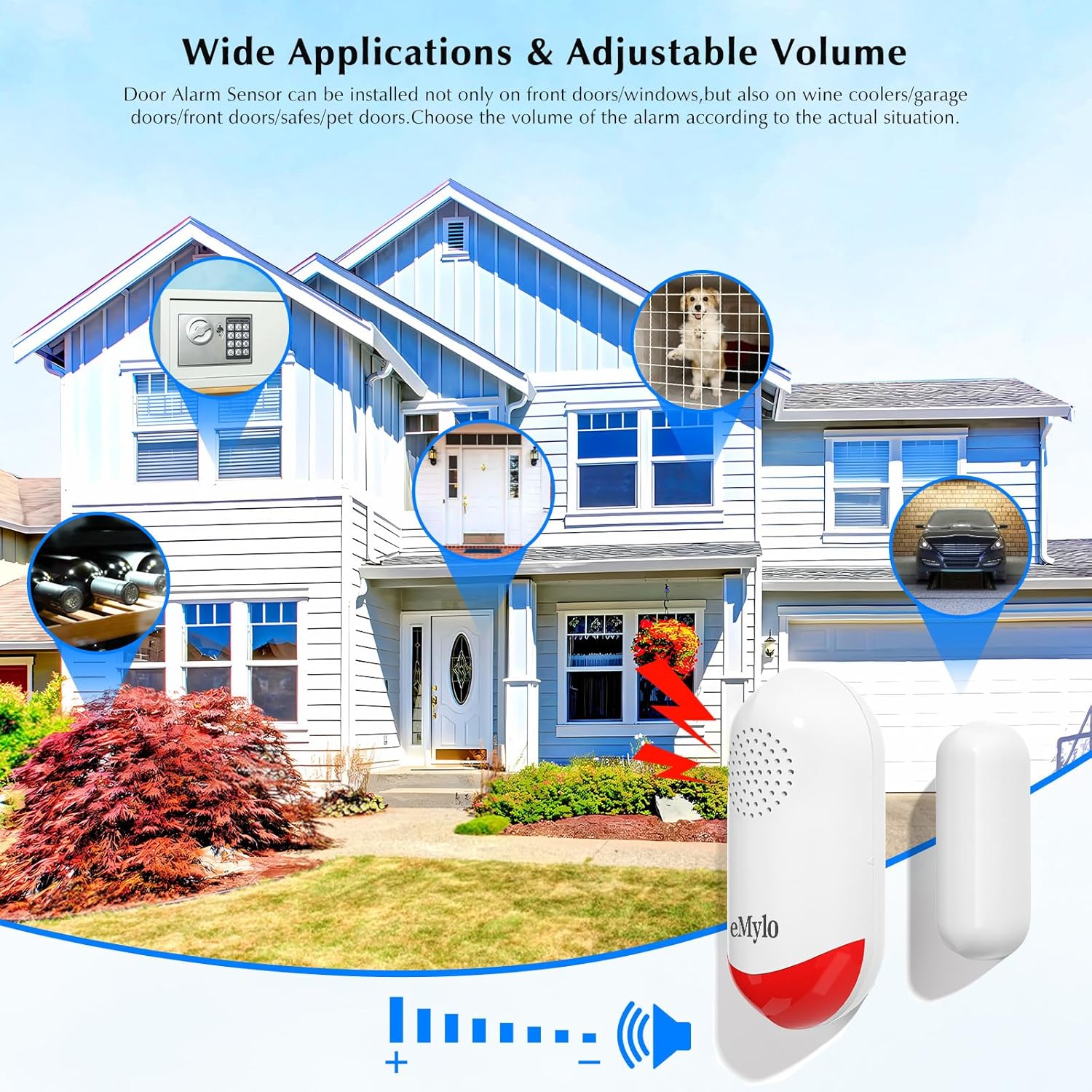 Secure Your Home with eMylo Door Alarm: Smart, Loud, and Reliable Protection!