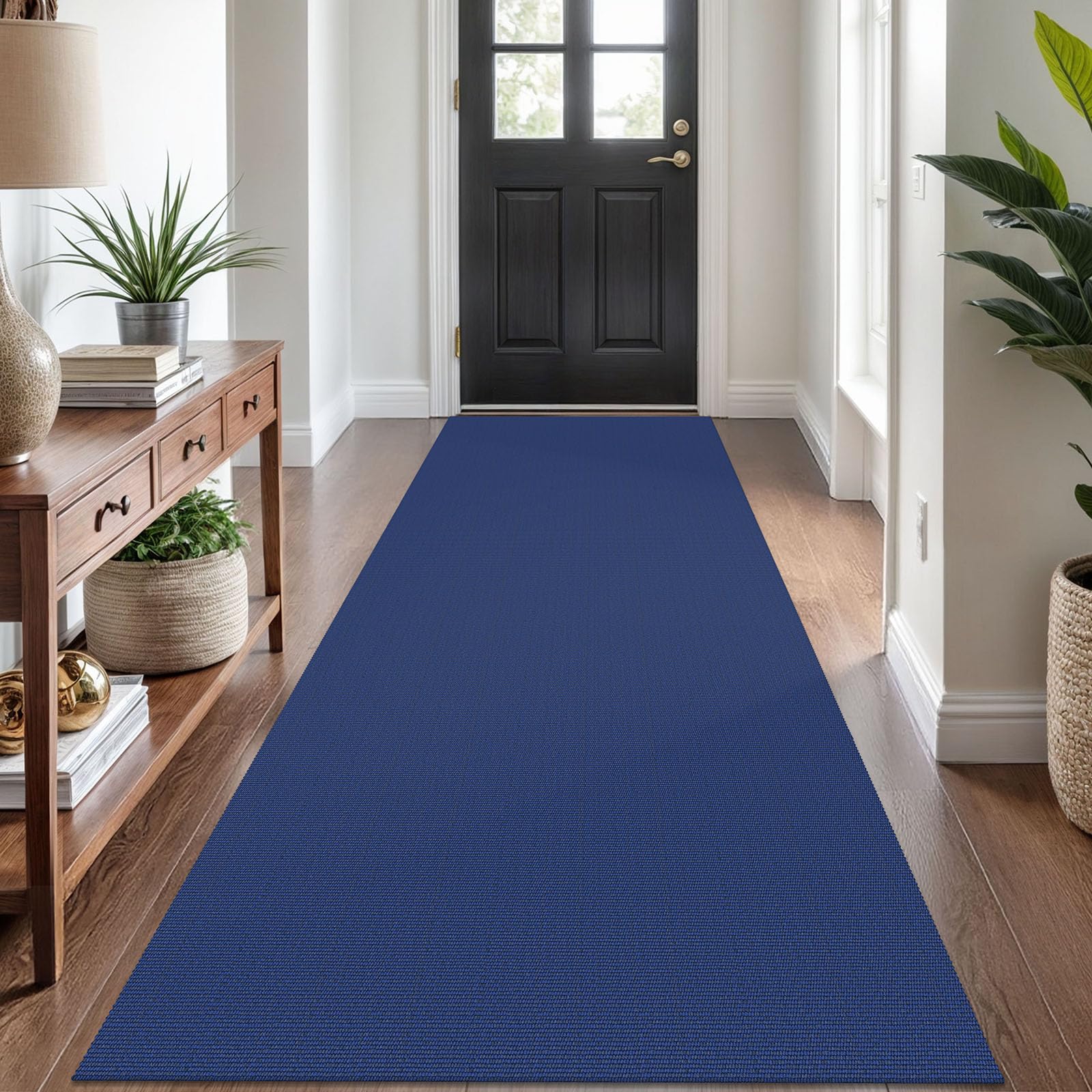 KOZYFLY Washable Runner Rug 3x8 ft Hallway Kitchen Runner Rugs with Rubber Backing Bobo Entryway Runner Indoor, Carpet Runners for Hall Entryway Bedroom, Royal Blue — image 1