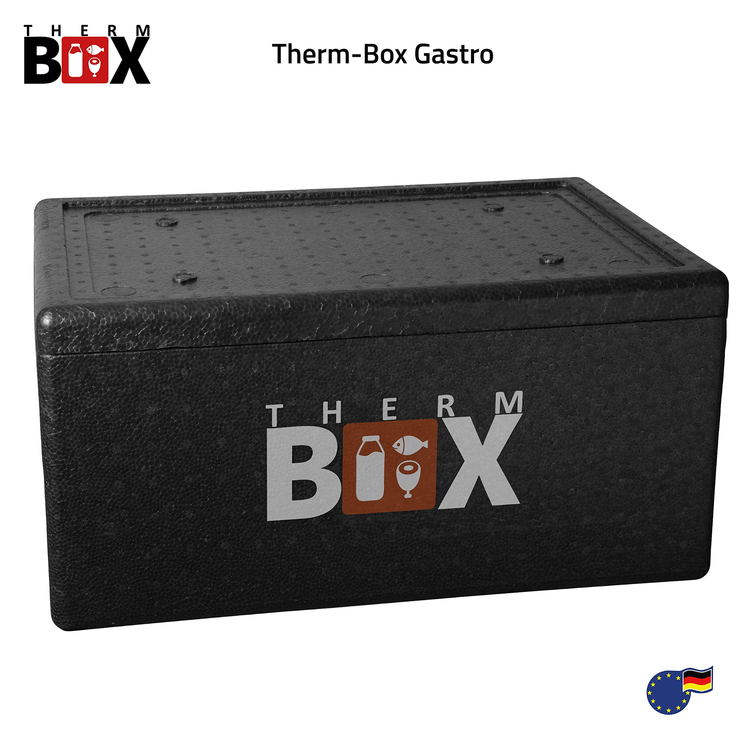 THERM BOX Cajas de poliestireno profesionales apilables de 5 L hasta 80 L, caja térmica, caja térmica, caja térmica, estable y resistente