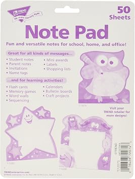 TREND enterprises, Inc. Bright Birthday Note Pad-Shaped, 50 Sheets