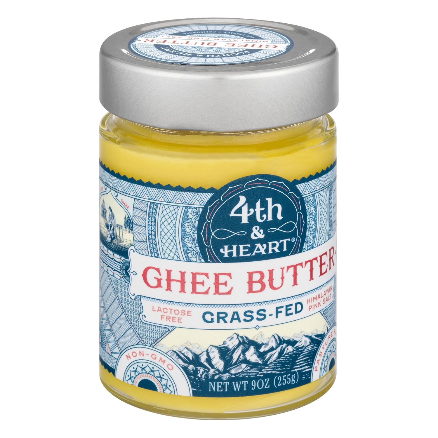 4th & Heart Ghee Butter, Himalayan Pink Salt, 9 oz (Pack of 2)