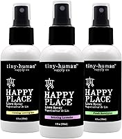 Vista 3 de Happy Place - Aerosol de lino, lavanda de ensueño, 4 onzas, refresca y renueva al instante la tela, los asientos de coche, los cochecitos y más