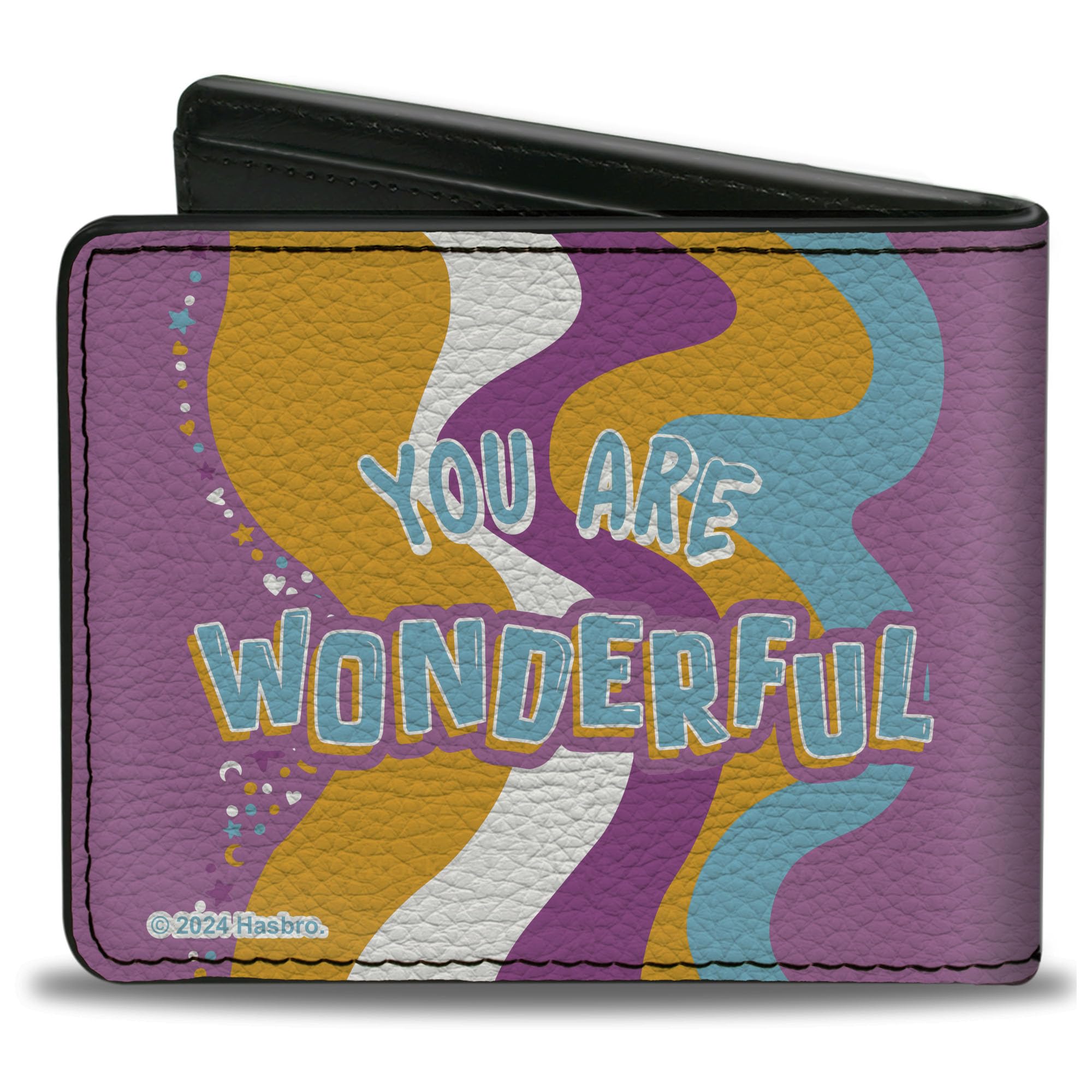 Buckle-Down Furby Wallet, Bifold, Furby You Are Wonderful Running Pose Pinks Multi Color, Vegan Leather