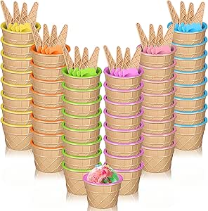 Cartoon Candy Color Ice Cream Bowl With Spoon- Ice Cream Bowls For Kids Cartoon Candy Color Ice Cream Bowl With Spoon- Ice Cream Bowls For Kids