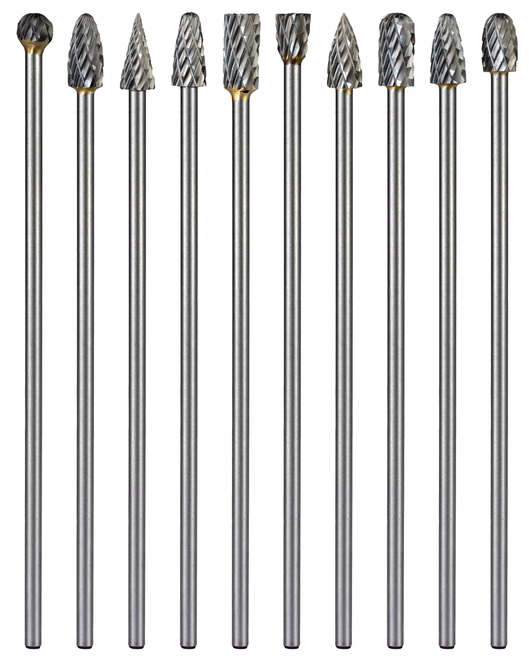 Carbide Burr Bits Set 5-Pc Long Shank 1/8" for Die Grinder Rotary — Amazon image 10