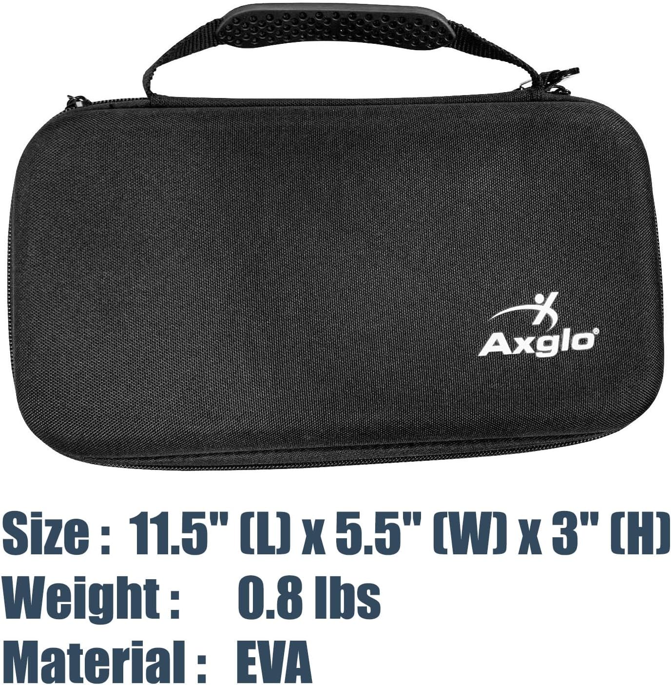 Golf Accessories Storage Case | Lightweight & Practical Golf Storage Organizer with Carabiner | Large Storage Space for Tees, Gloves, & Ball Caps Perfect Golf Gifts | Black