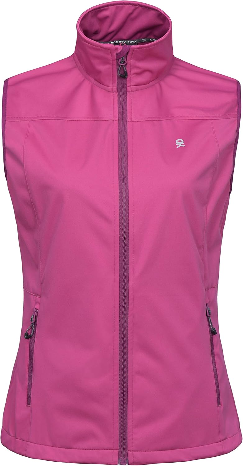 Little Donkey Andy Women's Lightweight Softshell Vest, Windproof Sleeveless Jacket for Running Hiking Travel - Image 3
