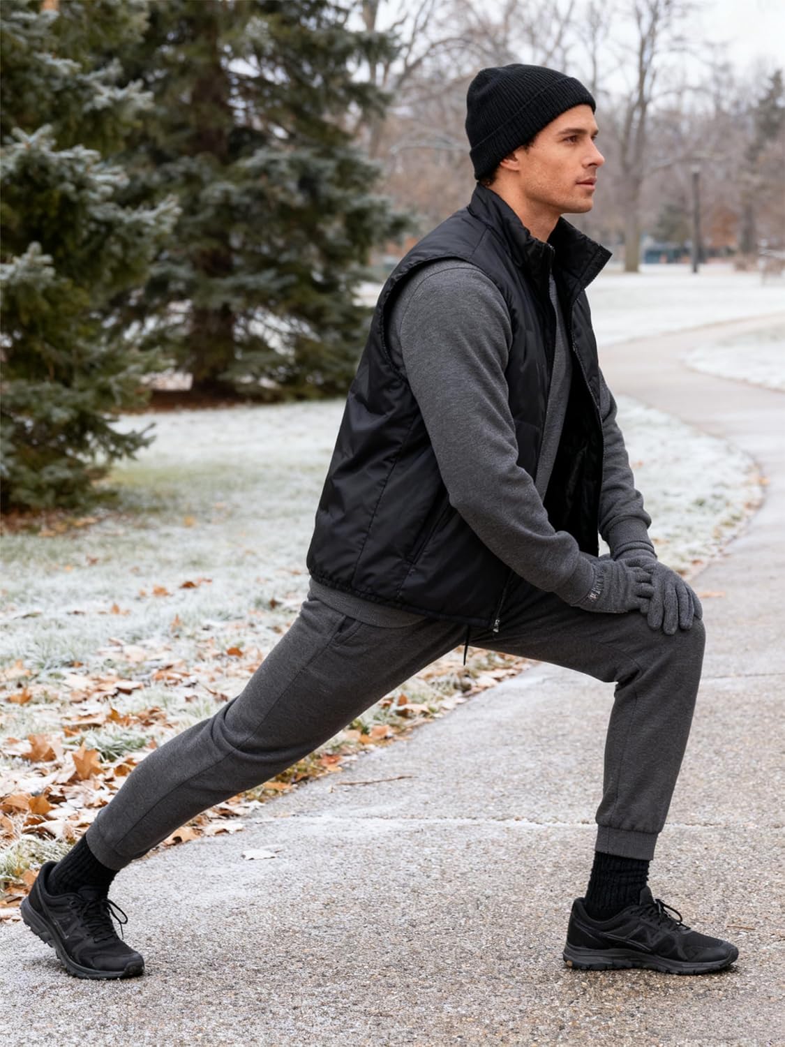 KEFITEVD Men's Sherpa Lined Sweatshirt Thermal Fleece Pullover Sweater Warm Crewneck Heavyweight Winter Shirt - Image 2