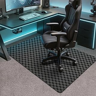 AiBOB Office Chair Mat for Carpet, 48"x36"Gaming Computer Desk Mat for Low Pile Carpet,