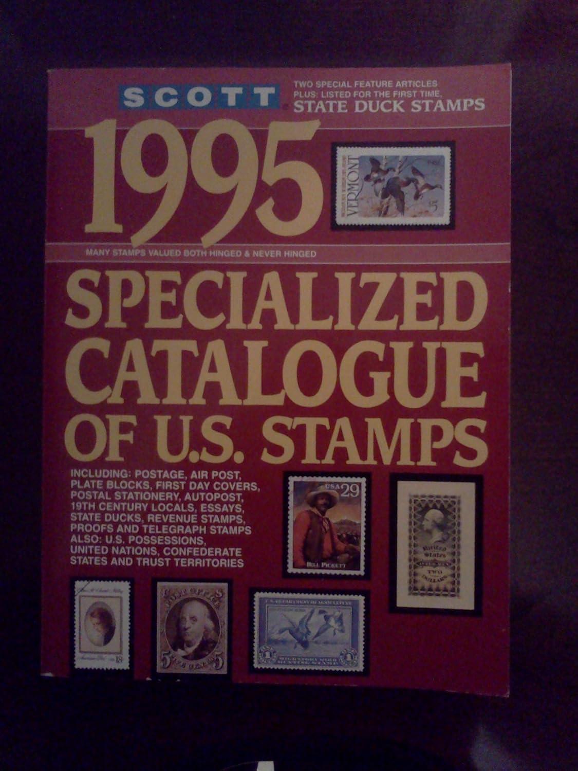 Buy Scott 1995 Specialized Catalogue of United States Stamps (SCOTT