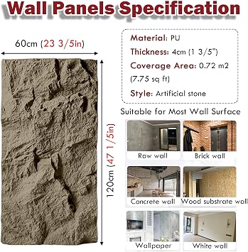 PU Soft Stone Wall Panels, Lightweight 3D Fluted Textured Panel Accent & Wainscoting Paneling for Bathroom/Living Room/Restaurants, Temporary Backdrop(White,2 pack)