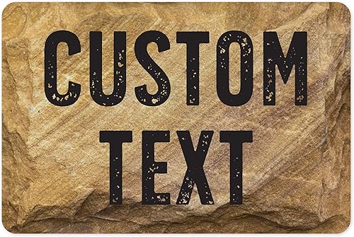 Miniatura 326 de Letrero Personalizado, Letrero de Calle Personalizado, 11 Colores de Fuente, 13 Estilos de Fuente, 4 Opciones de Agujeros, 22 Tamaños, 6x24 Madera