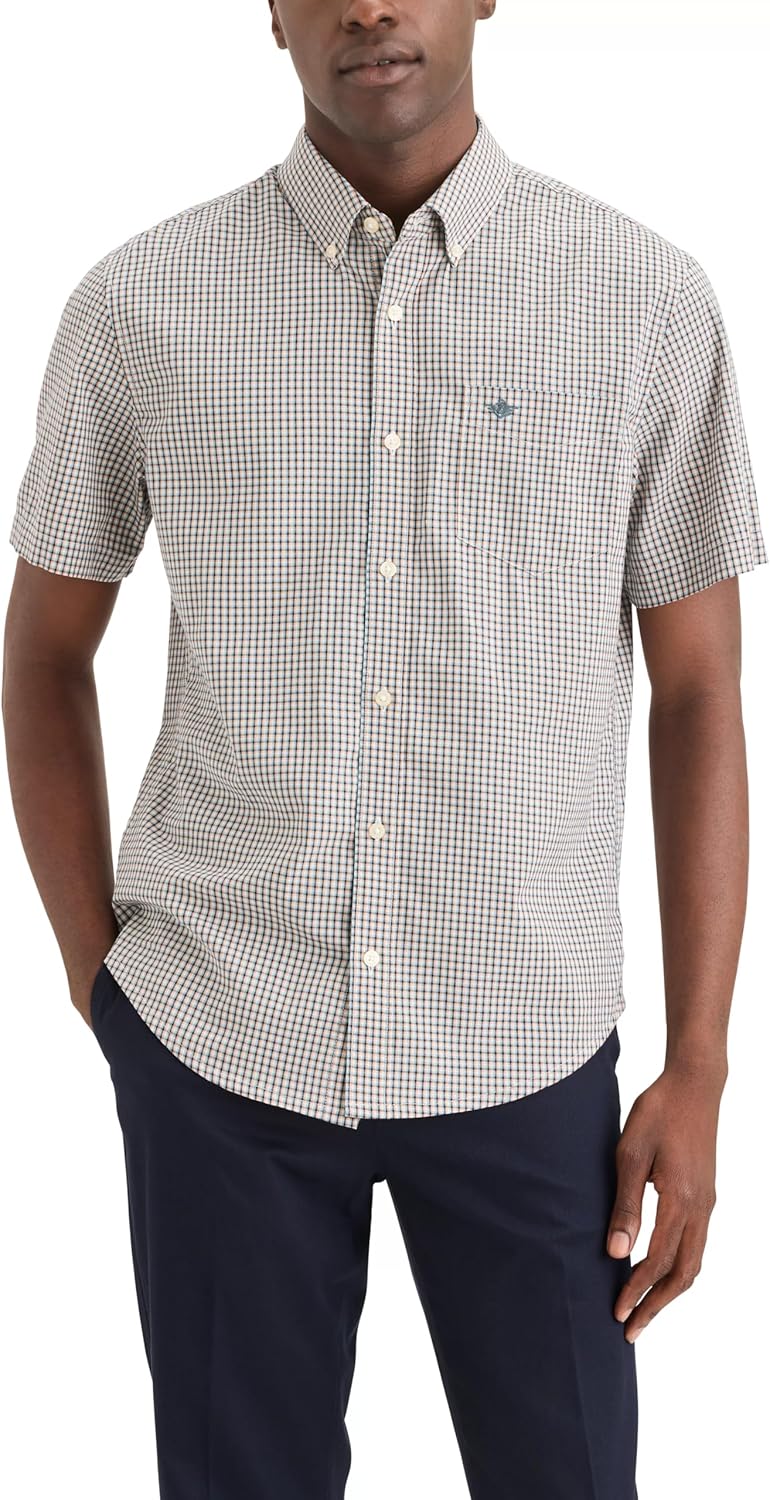 Dockers Men's Dockers® Men's Signature Shirt Short Sleeve Classic Fit with Stain Defender®