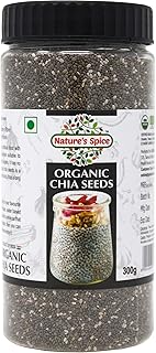 Nature's Spice Organic Premium Black Chia Seeds with Omega 3, Protein and Fiber for Salads, Yogurts, Smoothies and Weight ...