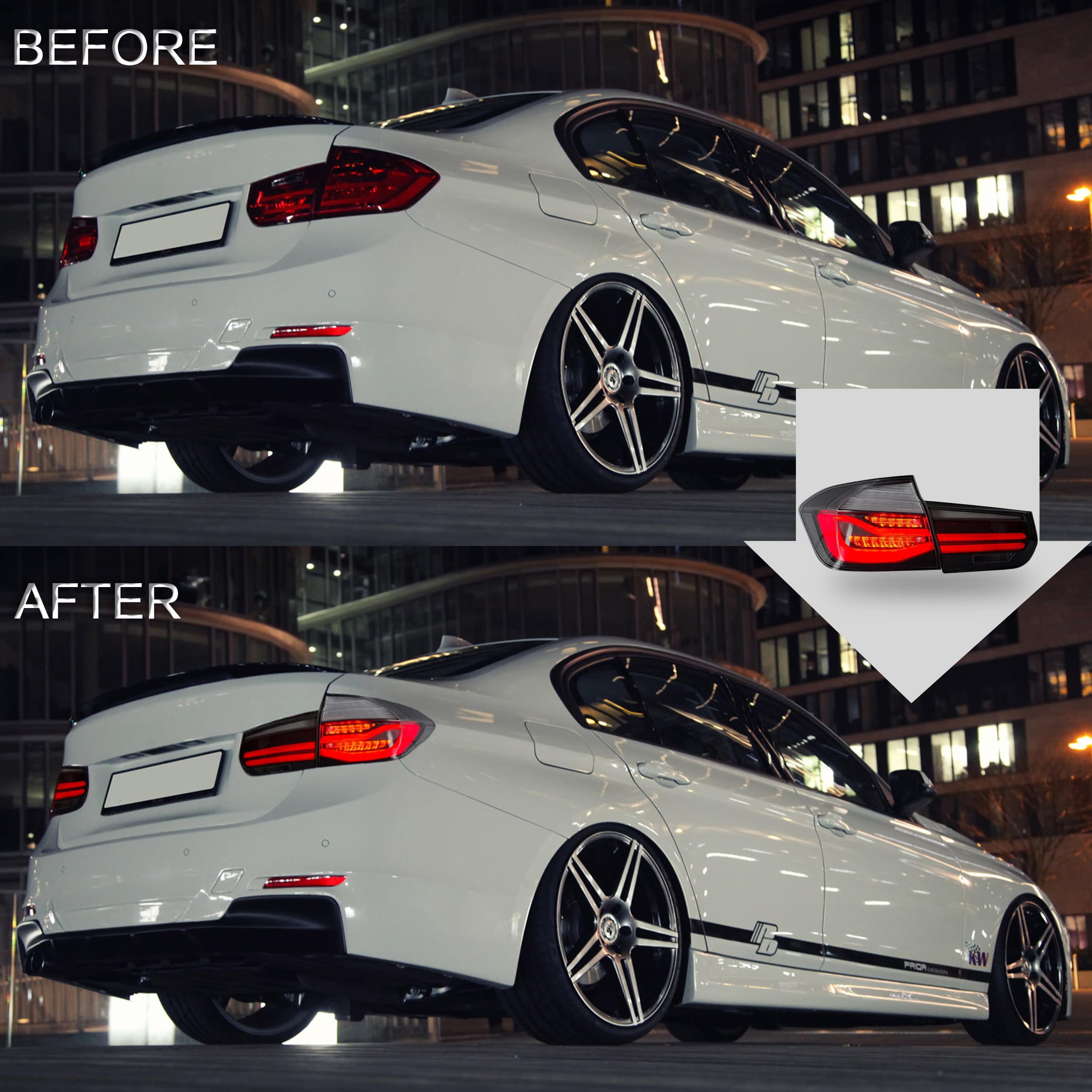 Amazon | VLAND LED テールライト アセンブリ BMW 3シリーズ F30 F35