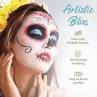 Vista 6 de Purple Eye Black Face Body Paint Stick (0.75 onzas) Pintura facial, pintura corporal y maquillaje en crema de base