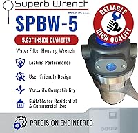 Vista 2 de Superb Wrench SPBW-5 Llave de carcasa de filtro de agua de metal resistente (5.93 pulgadas de diámetro interior)