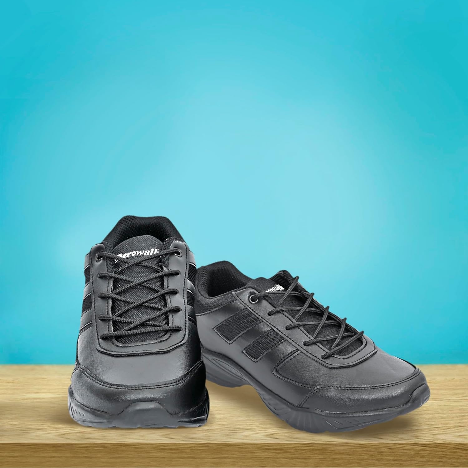 AEROWALK Cushioned Insole with Lightweight EVA Sole & Anti-Skid Technology Lace-Up School Shoes for Boys (SS02) 2 81CFHISfluL. SL1500