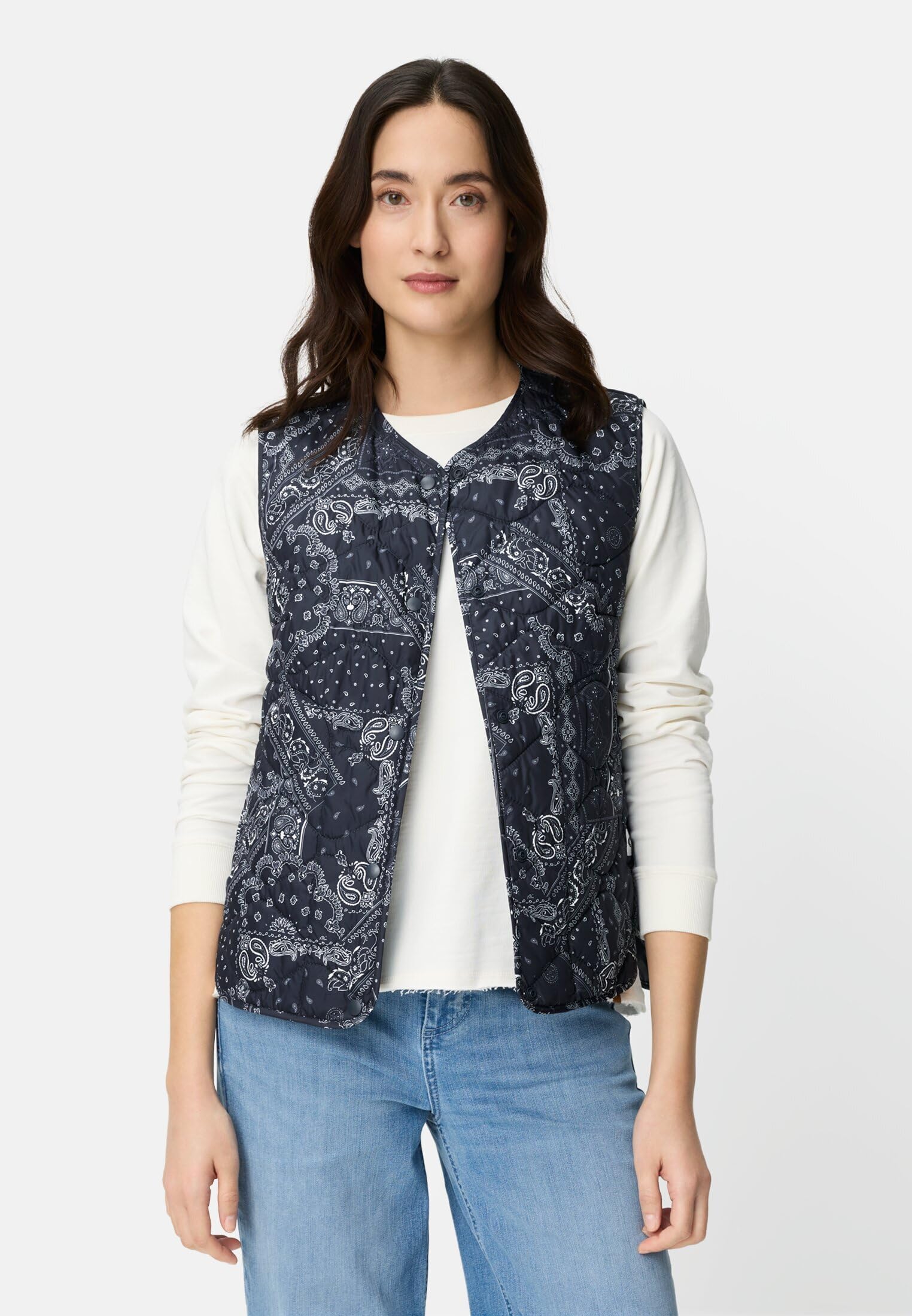 camel active Damen Weste im Paisleymuster