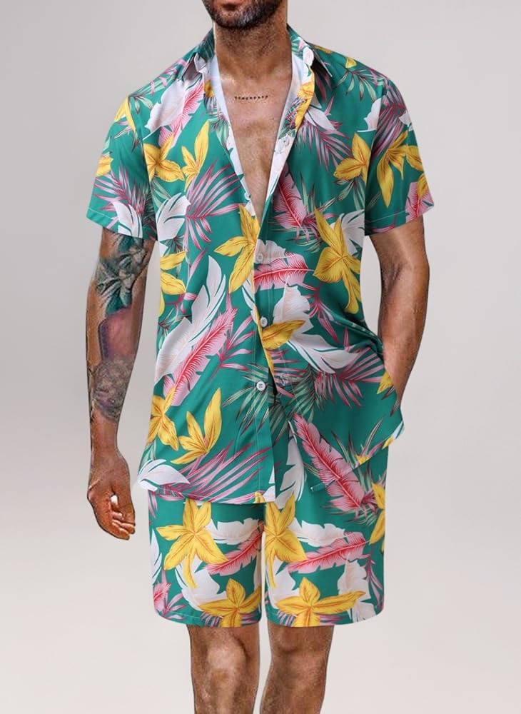 Chemise De Pêche Homme FLW Outdoors – Look For The Hook – Taille L – Manches Courtes – Bleu