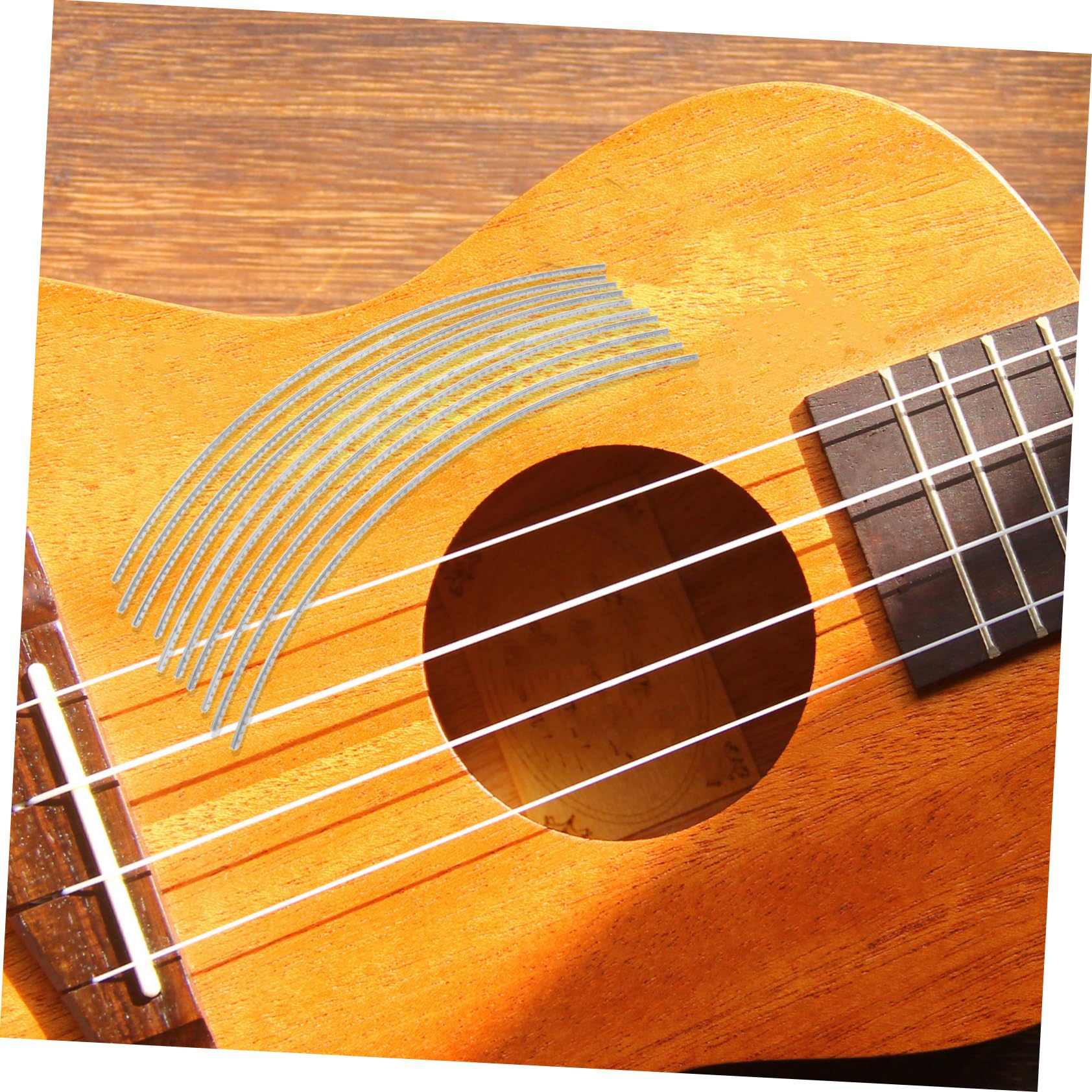 Hemoton 10pcs Guitar Fret Wires Folk Electric Guitar Fret Work Tools Rocker Beveling File Accessories
