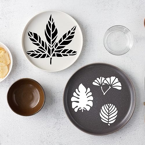 Vista 54 de INFUNLY Plantillas de pared de mandala para pintar paredes reutilizables de azulejos, plantillas de piso de concreto de 12 x 12 pulgadas para pintar