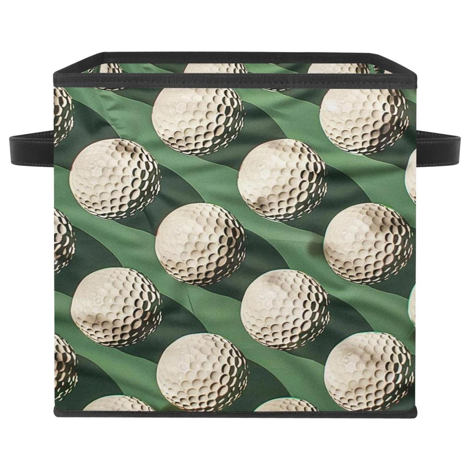 Panier de rangement de golf pliable et robuste avec double poignées
