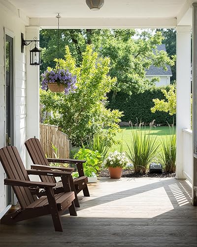 Miniatura 2 de Silla Adirondack plegable, sillas Adirondack de polietileno de alta densidad para todo tipo de clima, sillas Adirondack de plástico con soporte para