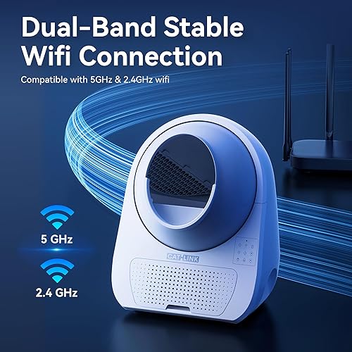 Miniatura 4 de CATLINK 2025 Nueva caja de arena ultra autolimpiante con cámara AI, caja de arena automática 5G WiFi para gatos, autolimpieza para múltiples gatos,