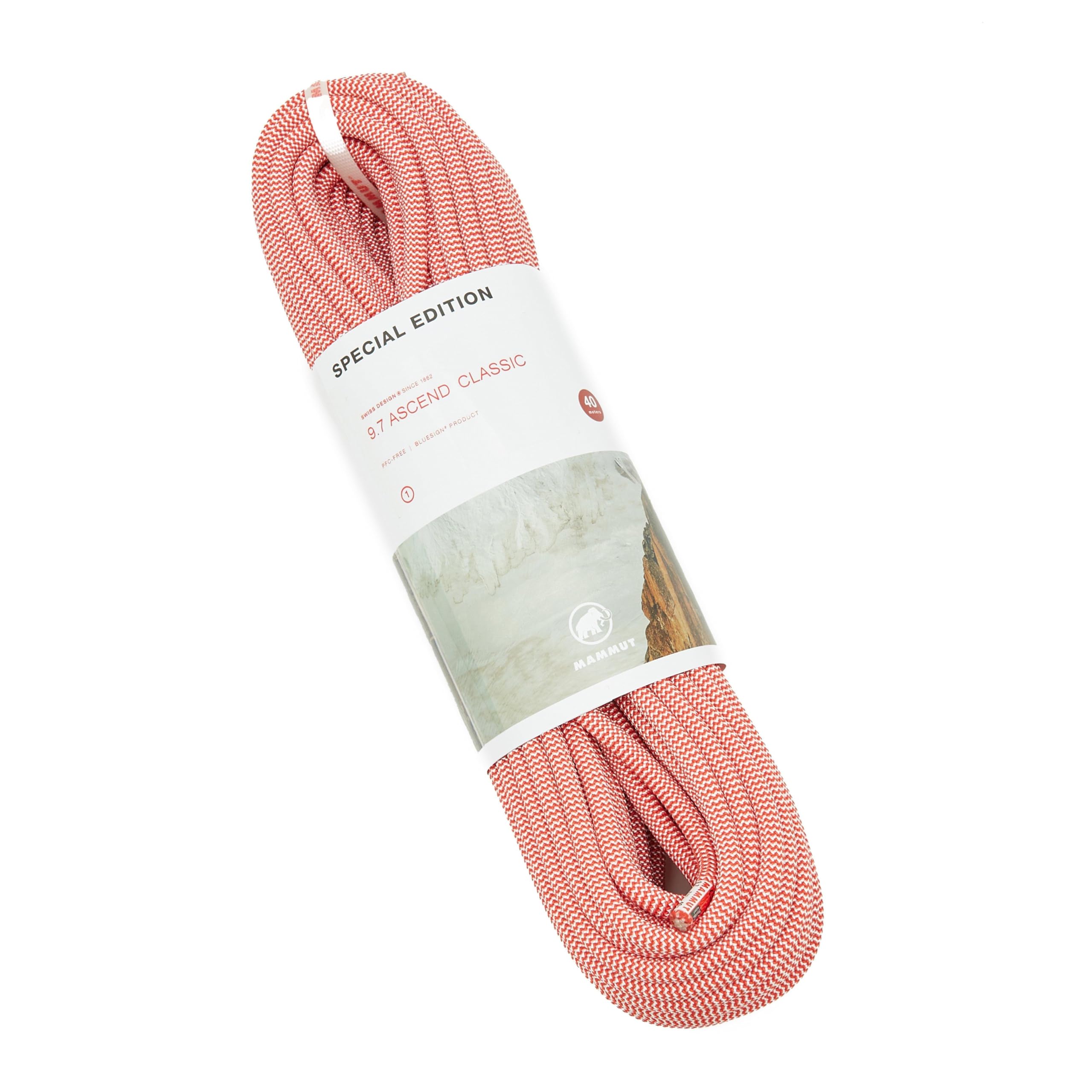 Mammut 9.7Mm Ascend Classic Rope 40M Red